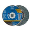 Pferd 6" x 7/8" A.H. POLIFAN® Flap Disc - Z PSF STEELOX, Zirconia, 40 Grit, Flat 63051